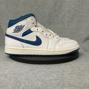 Nike Air Jordan 1 Mid SE Industrial Blue White Shoes FN5215-141 Men's Sz 10